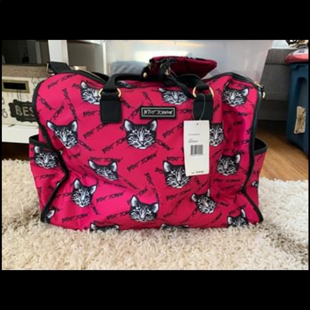Betsey Johnson Travel Bag with matching wristlet